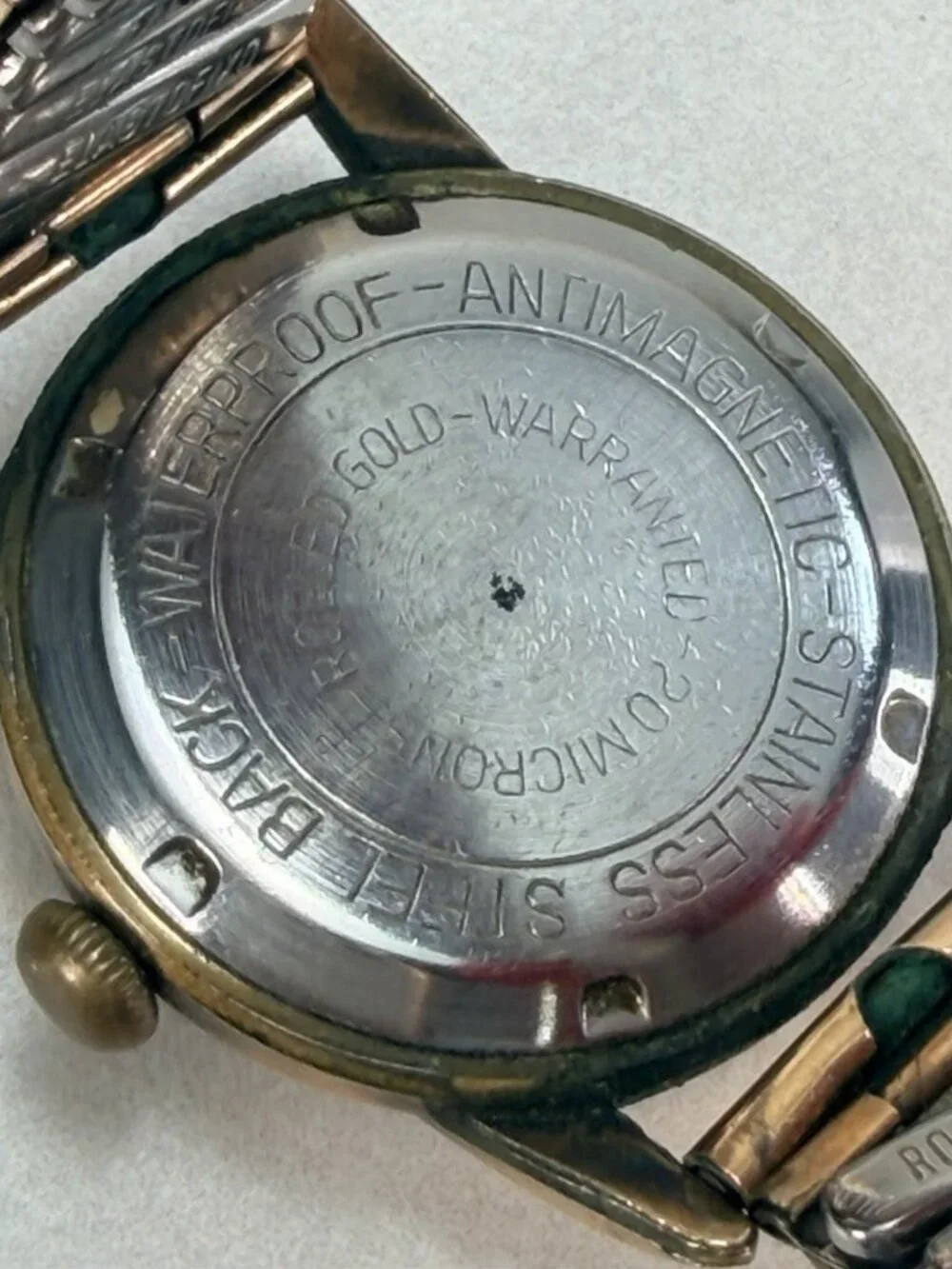 Vintage Germany FSCH Anker 16 Rubis Mechanical Watch Black Dial Runs